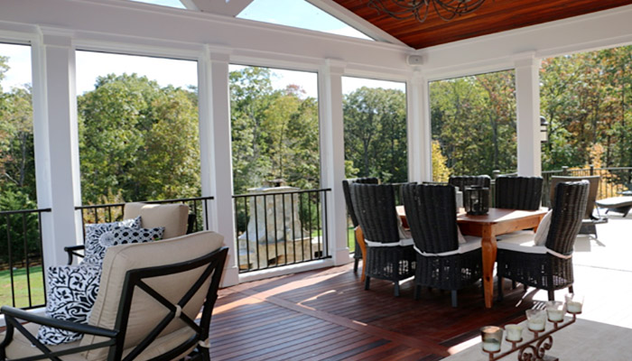 Deck and porch by Reston Painting & Contracting 